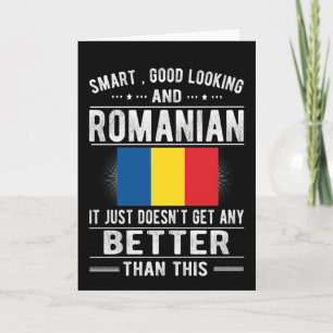 Romanian Flag Romania Heritage Romanian Roots Card