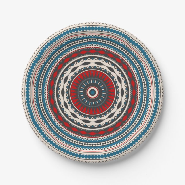 Romanian folk art paper plates (Front)