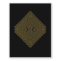 ROMANIAN FOLK ART Temporary Tattoo #2