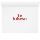 Romanian - I love you Cards (Inside Horizontal (Bottom))