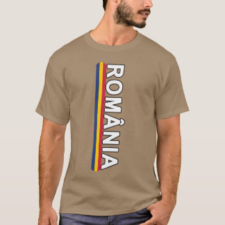 Romanian Language SportsStyle Flag And Emblem girl T-Shirt