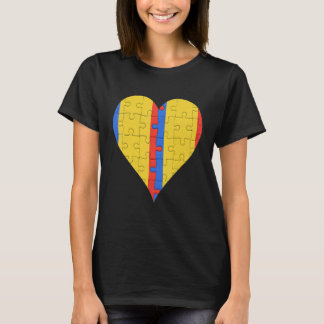 Romanian Romanian Flag Heart T-Shirt