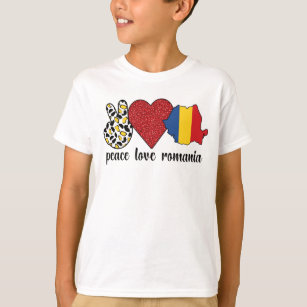 Romanian Roots Romania Flag Romanian Heritage T-Shirt