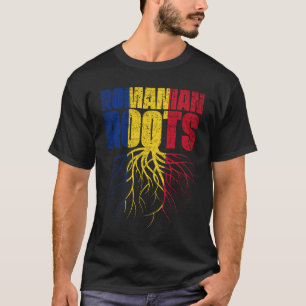 Romanian Roots Romania Heritage Flag T-Shirt