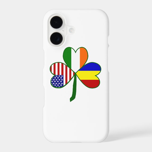 Romanian Shamrock Iphone Case (Back)