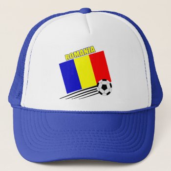 Romanian Soccer Team Trucker Hat by worldwidesoccer at Zazzle