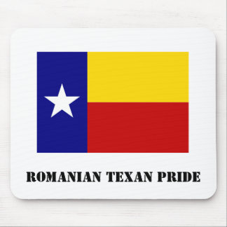 Romanian Texan Pride White Mousepad