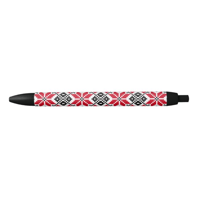Romanian Traditional Motif "The Stars" Pen (Front)
