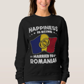 Romanian Wedding State of Romania Roots Married Sweatshirt