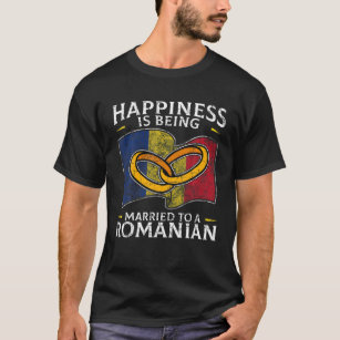 Romanian Wedding State Of Romania Roots Married T-Shirt