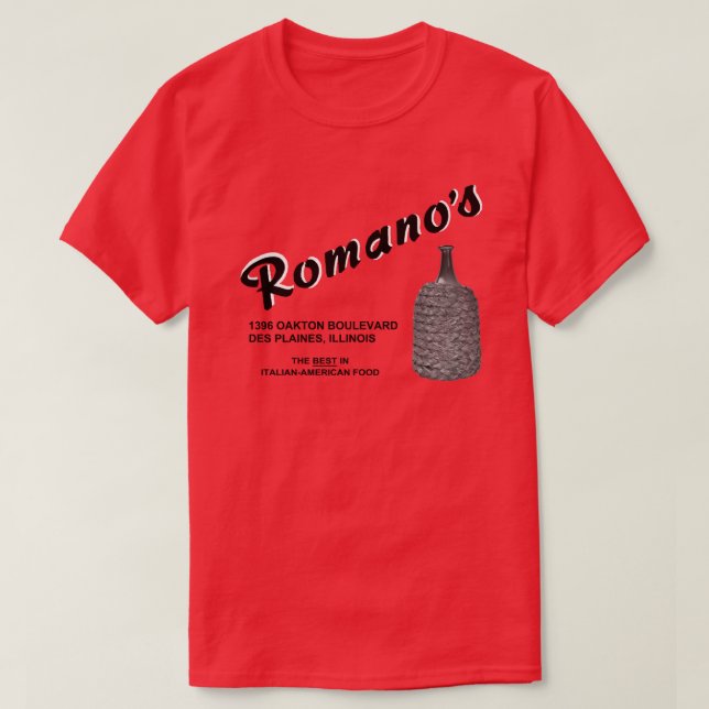 Romano's Restaurant, Des Plaines, IL T-Shirt (Design Front)