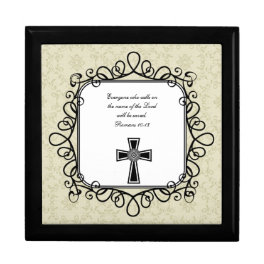 Romans 10:13 Bible Verse Keepsake Box