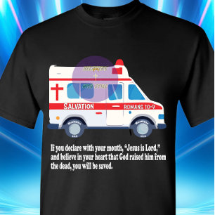 Romans 10:9 Scripture - Christian - Salvation T-Shirt