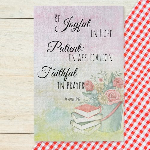 Romans 1212 Be Joyful in Hope bible verse Jigsaw Puzzle