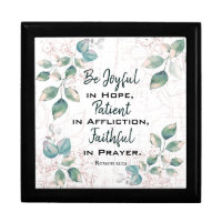 Romans 12:12 Be Joyful in Hope, Faithful in Prayer Gift Box