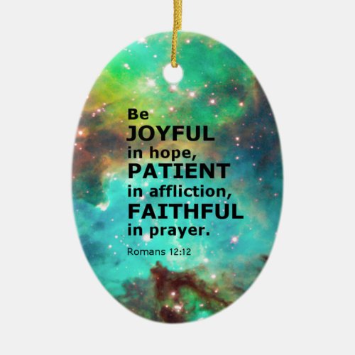 Romans 1212 ceramic ornament