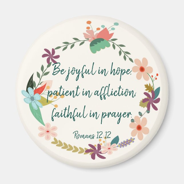 Romans 12:12 magnet (Front)