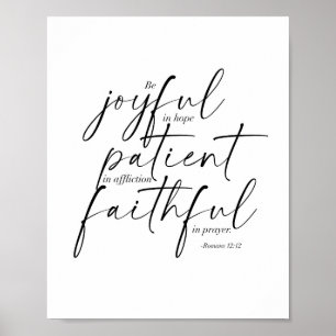 Romans 12:12 poster