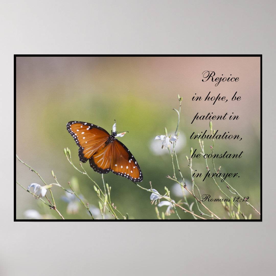 Romans 12:12 poster | Zazzle