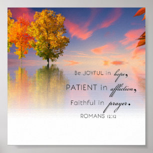 Romans 12:12 poster