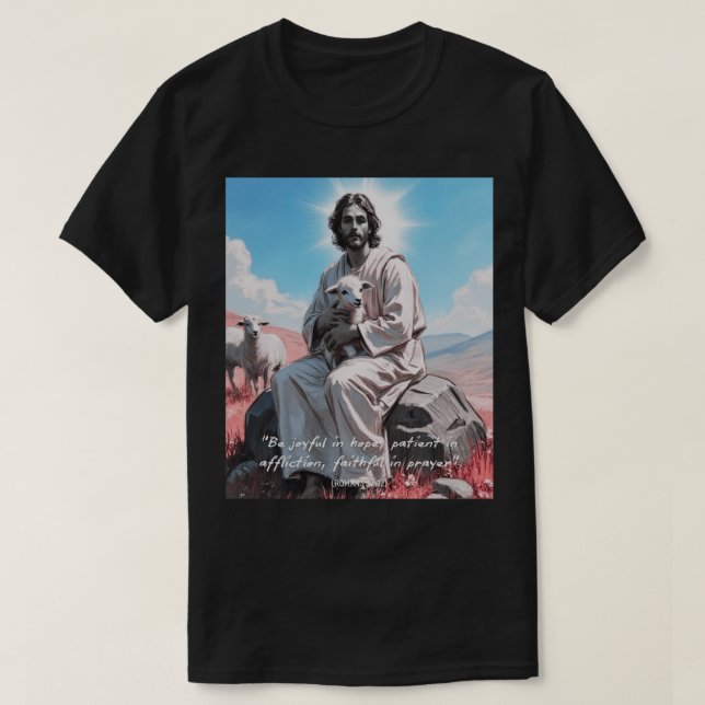 Romans 12:12 T-Shirt (Design Front)