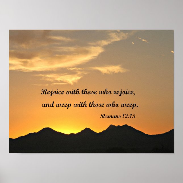 Romans 12:15 poster (Front)