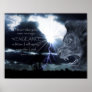 Romans 12:19 VENGEANCE | Lion and Lightning Poster