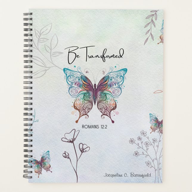 Romans 12:2 Be Transformed Weekly/Monthly Planner (Front)