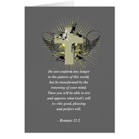 ROMANS 12:2 Bible Verse Cards (Front)