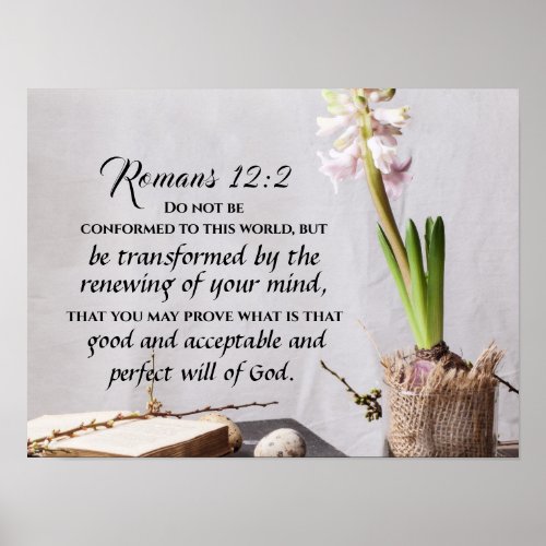 Romans 122 Do not be Conformed to this World Poster