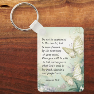 Romans 12:2 Do not Conform to this World Bible Keychain