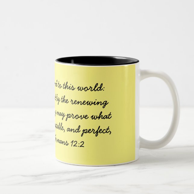 Romans 12:2 Mug (Right)