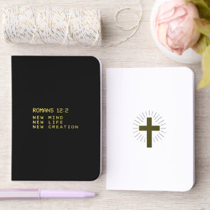 Romans 12:2 New Mind Life Creation Minimalist Foil Vow Books