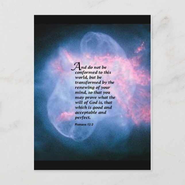 Romans 12:2 postcard (Front)