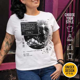 Romans 12:2 Renew Your Mind System Message Alert Plus Size T-Shirt