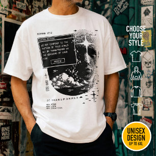 Romans 12:2 Renew Your Mind System Message Alert T-Shirt