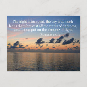 Romans 13:12 postcard