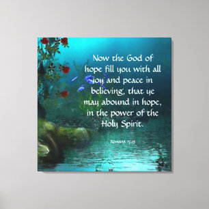 Romans 15:13 canvas print