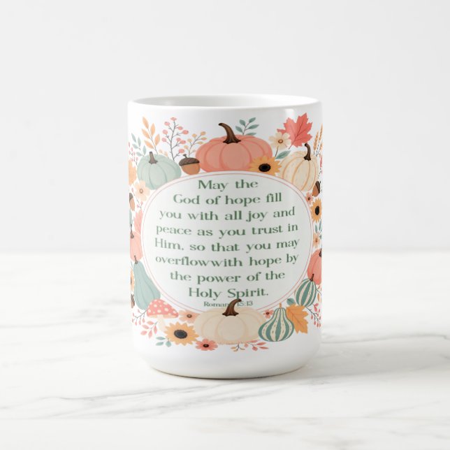 Romans 15:13 Fall  Coffee Mug (Center)