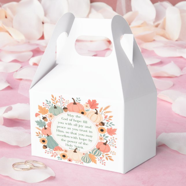 Romans 15:13 Fall  Favor Boxes (Wedding)