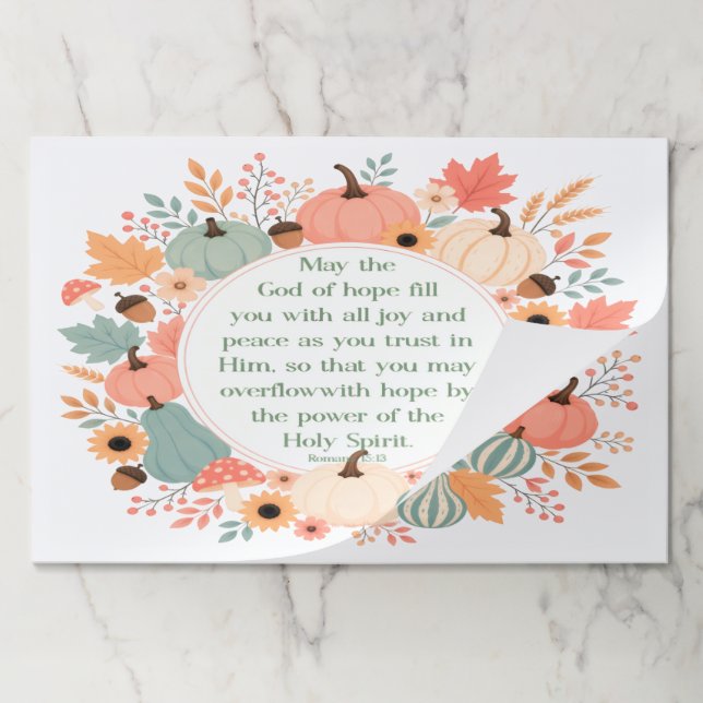 Romans 15:13 Fall  Paper Pad (Folded)