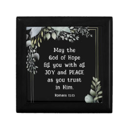 Romans 15:13 God of Hope Christian Bible Verse Gift Box