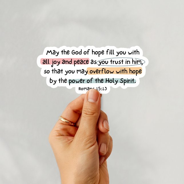 Romans 15:13 God of Hope Sticker (Creator Uploaded)