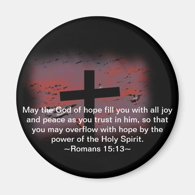 Romans 15:13 magnet (Front)