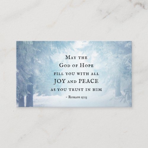 Romans 1513 The God of Hope Business Card