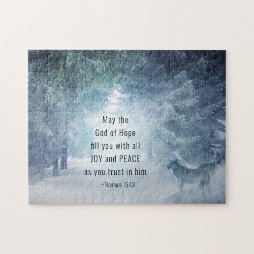 Romans 1513 The God of Hope Jigsaw Puzzle