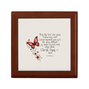 Romans 15:5 Bible Verse Image Gift Box