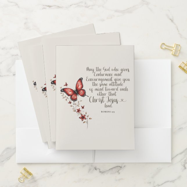 Romans 15:5 Bible Verse Image Pocket Folder (In Situ)