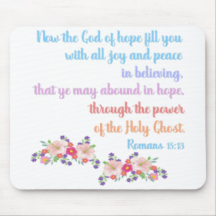 Romans 15 Bible Verse Design Mouse Pad