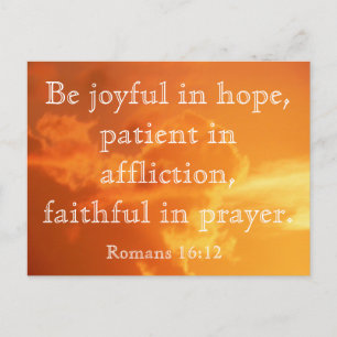 Romans 16:12 - postcard